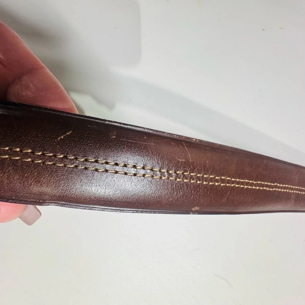 Italian Leather Men’s Belt – Size 38 / 95 cm – Brown
